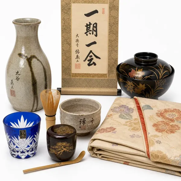 骨董・美術・工芸・着物の買取例(骨董品、絵画、掛け軸、茶道具、着物)